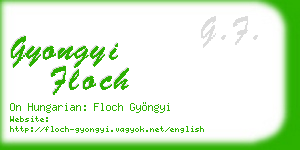 gyongyi floch business card