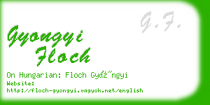 gyongyi floch business card